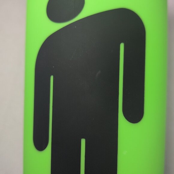 Billie Eilish Tumbler Cup Bottle Blohsh Tour Green Rubber Double Wall 24oz Lid - Picture 8 of 12